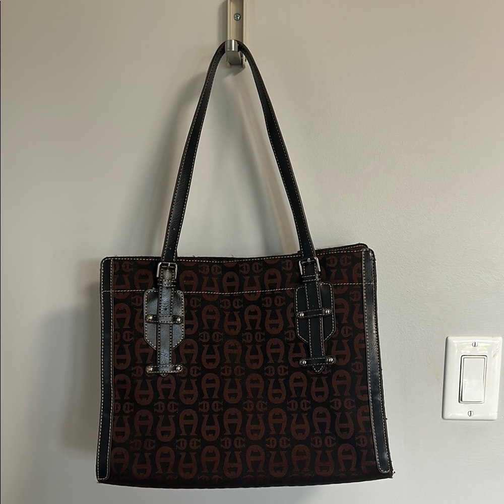 Etienne Aigner Derp Brown Tote Bag